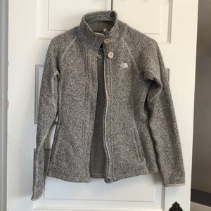North face zip up fleece jacket